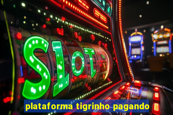 plataforma tigrinho pagando